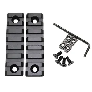 Tactical Picatinny 20mm M-Lok Rail, Aluminum 7 Slots Mount Rail for Mlok Handguard, Scope Mount, M-Lok Handguard System Base Rail
