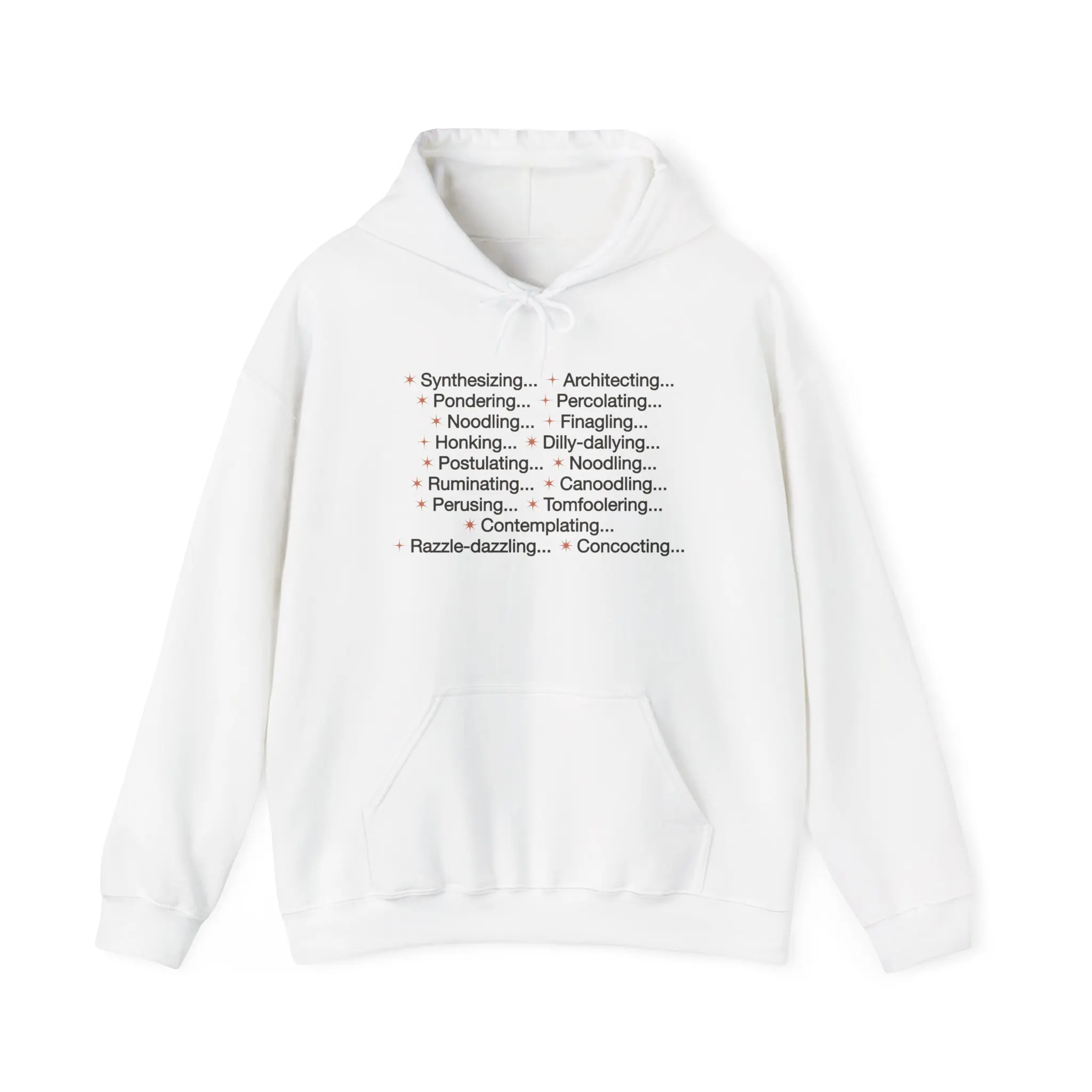 Claude Code Hoodie | AI Loading States Hoodie | Funny Anthropic Claude Sweatshirt | Developer Gift | AI Engineer Hoodie | Coding Gift