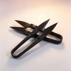 2pcs U-Type Thread Scissors, Fishing Line Cutter, Handmade Craft Scissors, Creative Scissors, Home Use, Silk Cross Stitch Scissors
