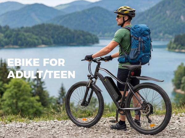 Hopcycle Electric Bike for Adults 500W/750W, Up to 55 Miles, 20MPH Electric Mountain Bike, 26'' Tires Lightweight E-Bike for Commuting Mountain Road Sand