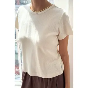 Pointelle Babe Tee