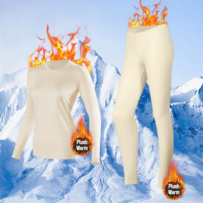 【 Plush Set 】 Apricot Long Sleeve+Aprico