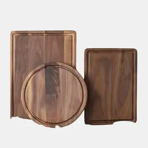 Black Walnut Wood Cutting Board Creative Whole Tray Fruit Chopping Cutting Board Wood Chopping Blocks For Kitchen
