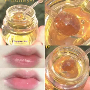 Lip Balm Tin,Moisturizing Lip Care, Honey Pot Design Fading Lip Lines Lip Care Lip Mask For Daily Use