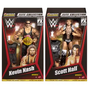 Package Deal (Set of 2) NWO Kevin Nash & Scott Hall - WWE From the Vault Ringside Exclusive Series 6 Mattel WWE Toy Wrestling Action Figures