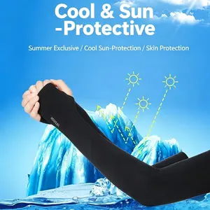 Summer UV Protection Arm Sleeves for Adults and Kids, Ice Silk Material, Outdoor Training, Wholesale Available, Sunscreen Arm Guards