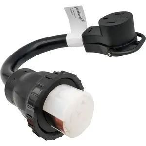 68741 Generator 50A Adapter Cord SS2-50R to 14-50R for Both RV & EV Outlet, 6 Gauge Wire, 6 AWG,1.5FT