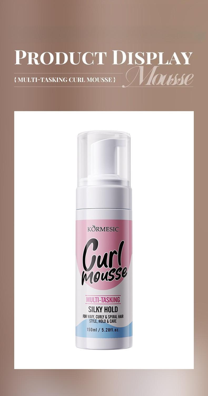 Curl Mousse | Defines & Adds Instant Volume for Frizz-free Curls | Simple,lightweight foam, for hydrated, frizz-free curls