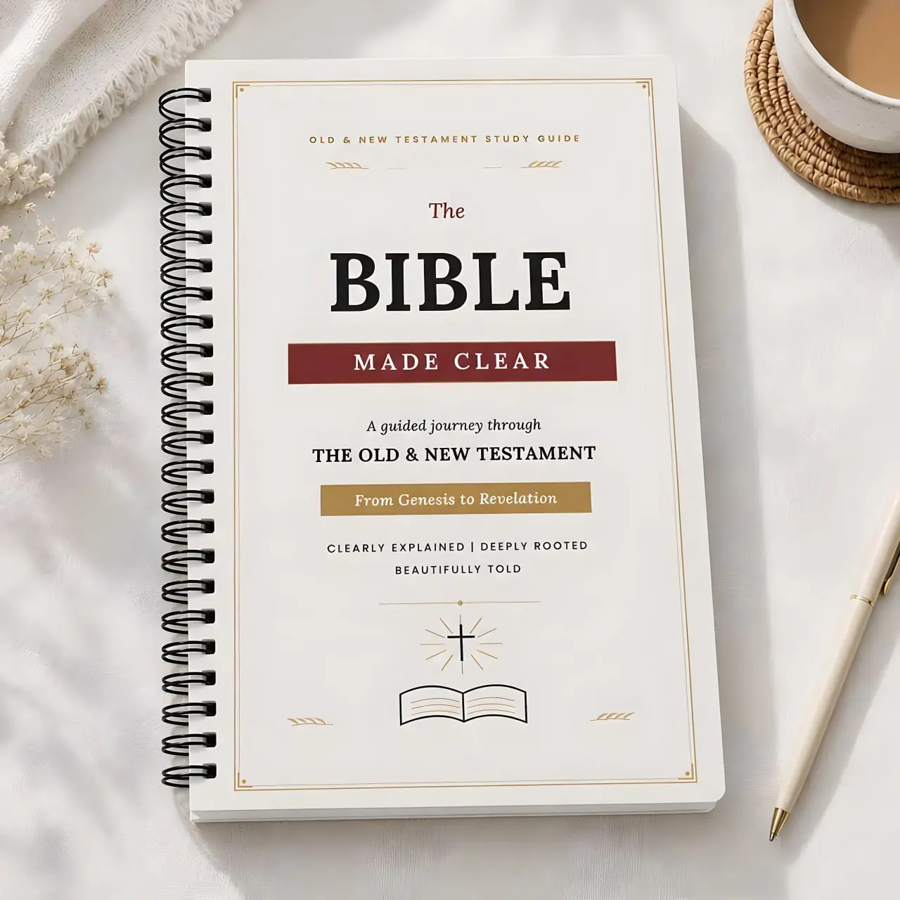 Bible Study Guide Made Simple | Understand All 66 Books of the Bible with Chapter Breakdowns, Main Themes, Key Verses, Timelines & Reflection Questions | Beginner-Friendly Christian Study Guide for Women & Men