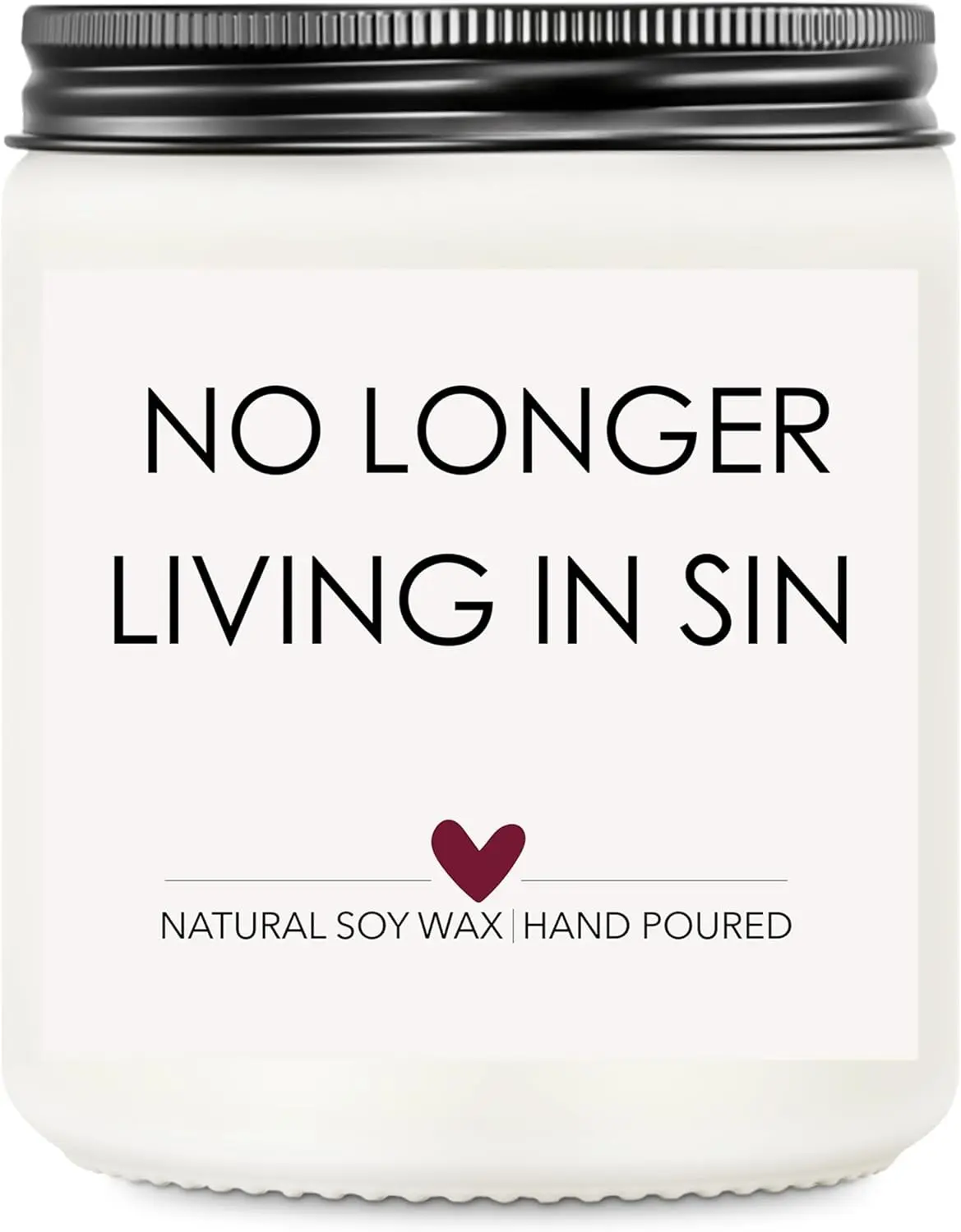 Wedding Gifts for Newlyweds, Bridal Shower Gift for Bride and Groom, Funny Engagement Gifts for Him and Her, Lavender Scented Candles, No Longer Living in Sin