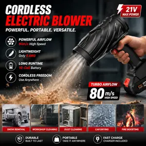 Powerful Cordless Turbo Hair Dryer — Portable, Powerful, and Fast-Drying  Low-Noise Hair Dryer Suitable for Various Settings and Pets.