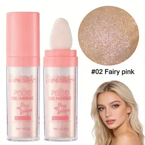 Sparkling Fairy Dust Highlighter Powder, Full Body Glitter Makeup for Face, Eyes, Lips and Hair, Long-Lasting Shimmer for Summer Parties, Lightweight Non-Greasy Multi-Use Cosmetic