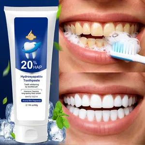 20% Hydroxyapatite Toothpaste for Men, Advanced Dental Protection, Fresh Mint Flavor, Anti-Cavity Formula, Single Pack