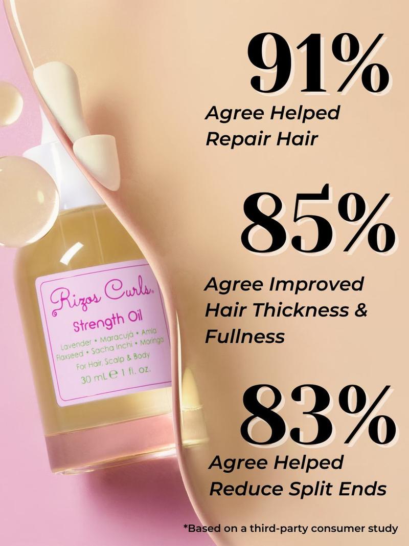 Strength Oil for Hair, Scalp & Body: Fortifying Lavender & Flaxseed for Growth