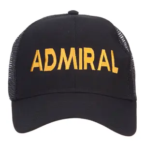 Admiral Embroidered Mesh Cap