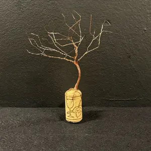 Copper Grove Mini Tree- Unique Wine Cork Design for Car Decor, Rustic Office Decor and many other gift ideas