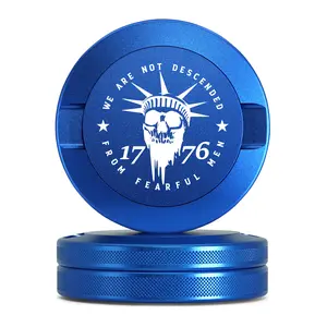 Premium Metal Storage Can - Laser Engraved Aluminum Tin, Metal Can, Portable EDC Container, Gift for Him, Travel-Friendly Organizer, LIBERTY