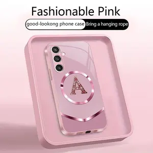 Suitable for [Galaxy S23 Fe] high-end MagSafe phone case，Features a magnetic attachment function, premium design that is both practical and affordable—choose from all 26 letters.YM99