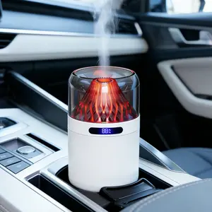 EIGIIS Portable Humidifier, Small Air Humidifiers for Bedroom, Plants, Office, Travel, Car Humidifiers, 6-Color-Changing Accent Light, 3 Mist Settings