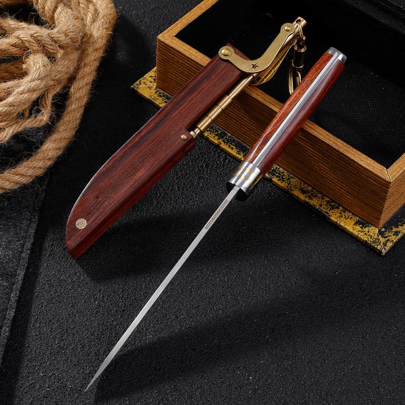 Household fruit knife, wooden handle style, stainless steel knife