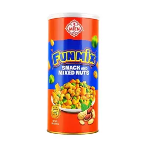 3-MIEN Vietnamese Mixed Nuts Snack 185g - Premium Roasted Cashews, Almonds, Macadamia, Pecans for Healthy Snacking