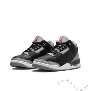 Retro Black Cement 2024 Unisex Fashionable Classic Versatile Trendy Comfortable Durable Casual Sports Basketball Shoes