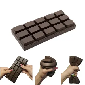 1pcs Simulation Chocolate Squishy Toy, Stress Relief Fidget Fun Squeeze Toy, Office Relaxation Gift, Desk Fidget, Small Decorative Item, Perfect for Unwinding, Party Favor, Gift for Kids & Adults