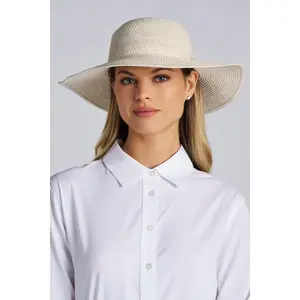 Blake Elegant Floppy Hat | Ivory