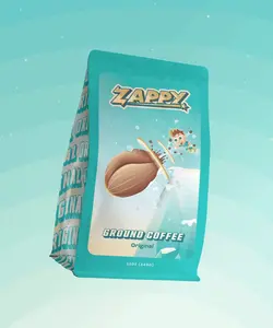 Zappy Original Ground Coffee - 100% Arabica, Coarse Ground, Perfect for Drip Filter, French Press, Cold Brew