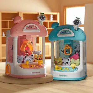 Mini Claw Machine Toy, Home Entertainment Candy Gacha Machine, High-Quality Abs Material, USB Powered and Battery Operated Options