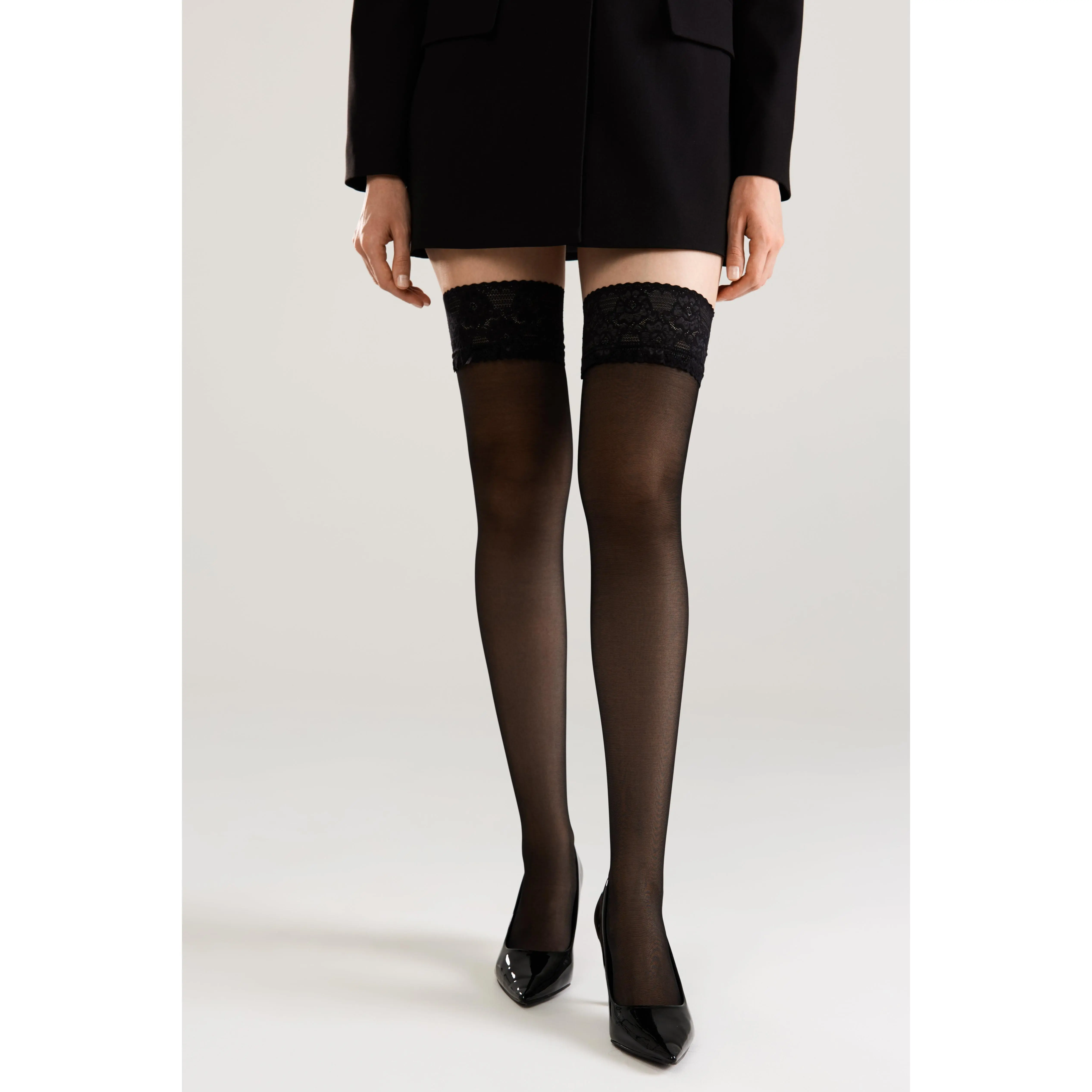 Stockings Conte Class 20 Den - Silicone Lace Top