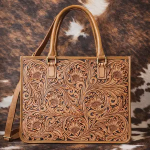 The Prairie Bloom Tooled Tote
