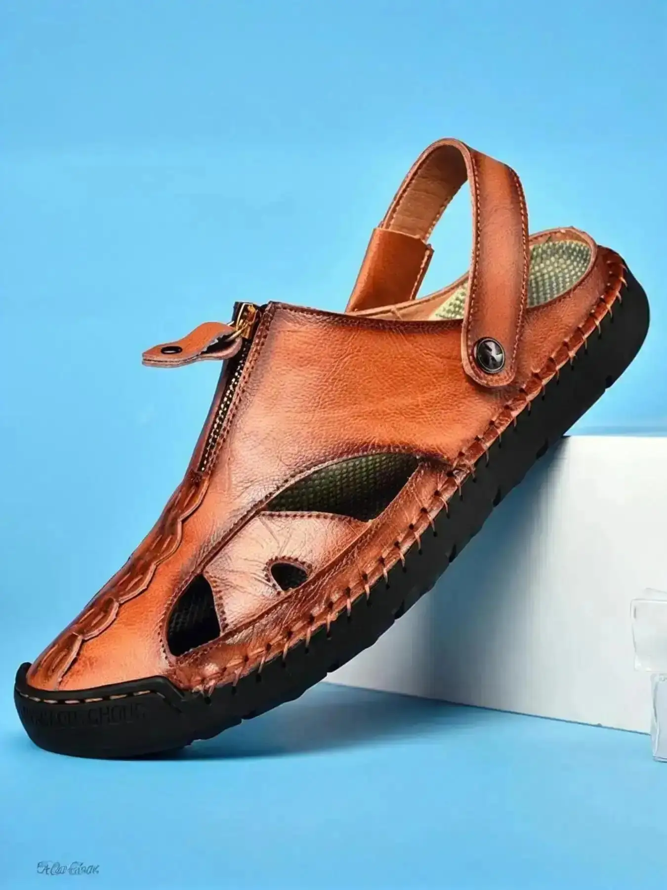 Men Daily Sndls Slip Trekking PU Slds Outdoor Closed Beach Shoes Comfy Footwear Chic Perfect for Summer Activities Wear holiday Open cruise vacation ready Modern Comfort Trendy Must Have Pair" fashion stylish