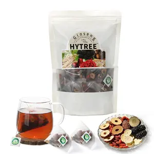 Ginseng Five Treasures Tea Kidney Tea, Traditional Chinese Herbal Tea, Natural Organic Kidney Cleanse Detox Tea for Women & Men,6 Precious Ingredients Formula(1 Pack/20 Bags)