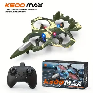 New upgraded version Children's Combat Remote Control Airplanes & Drones  Foam RC Planes with LED Lights, Altitude Hold, 360° Flips, and Stunt Rotations  Adjustable Speed for Boys & Girls  Indoor & Outdoor Fun Requires 2 Batteries – Perfect Gift!