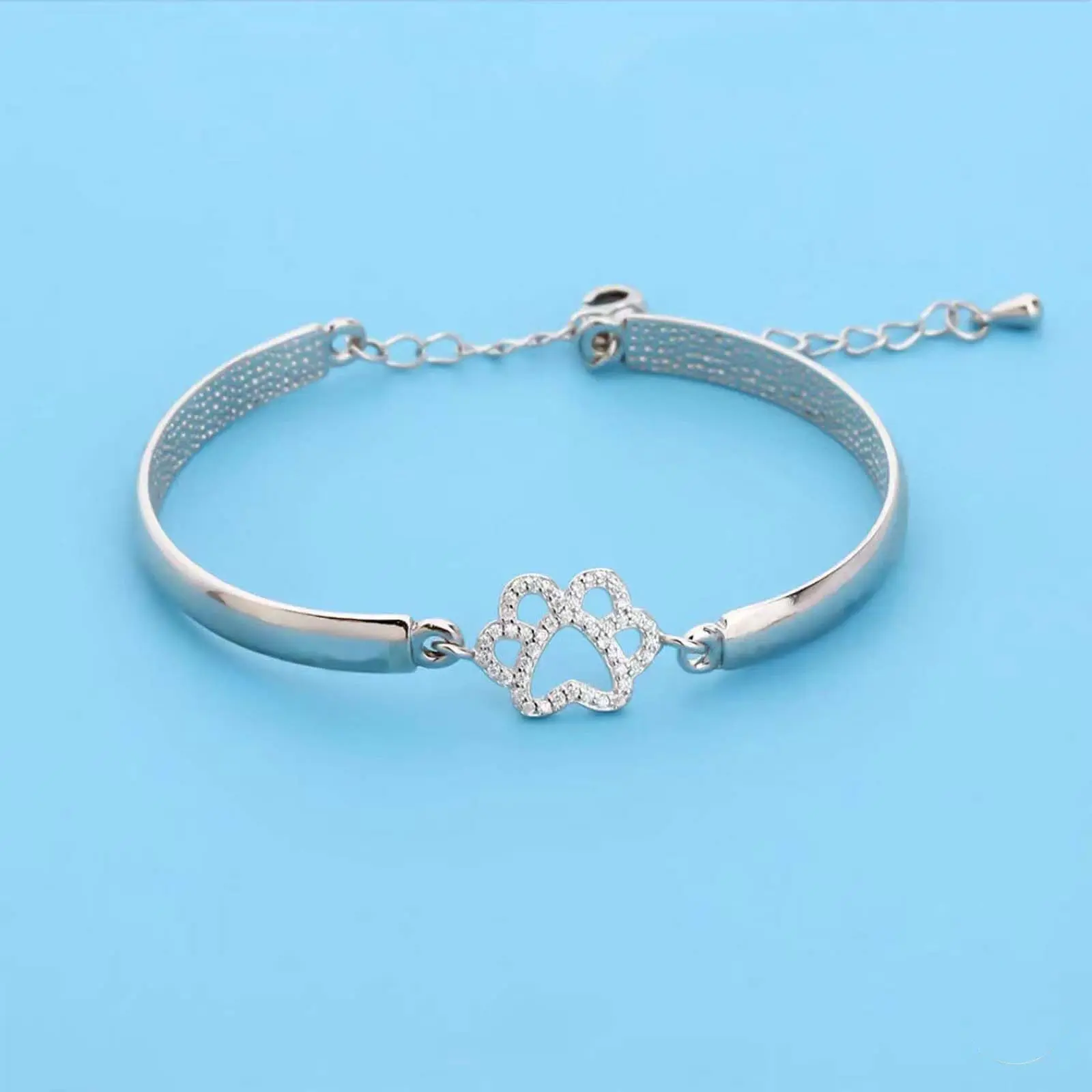 Bracelet for women creative dog paw inlaid zircon fashion jewelry couple gift anniversary party jewelry