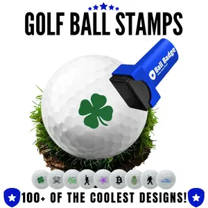 Ball Badge Golf Ball Stamp Self-Inking Marker for Identifying Balls Durable Design Stocking Stuffer Holiday Gift Golfer Equipment Golf Gift Golf Accessories