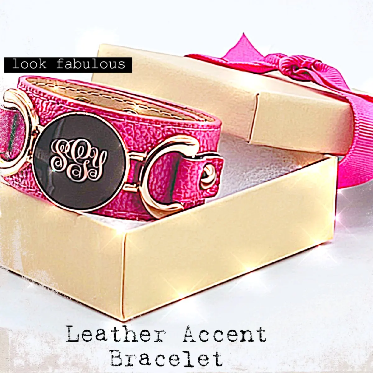 Leather Bracelet Engraved 8 Colors