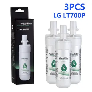 LT700P Replacement for LG LT700P, Kenmore Elite 9690, Kenmoreclear 46-9690, ADQ36006101, HDX FML-3, Refrigerator Water Filter - Reduces Bad Taste & Odor,3pack