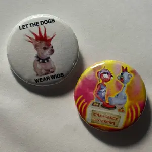 Emergency intercom merch 1.25 inch Pin Button Badge - podcast Enya and drew pinback buttons pins set