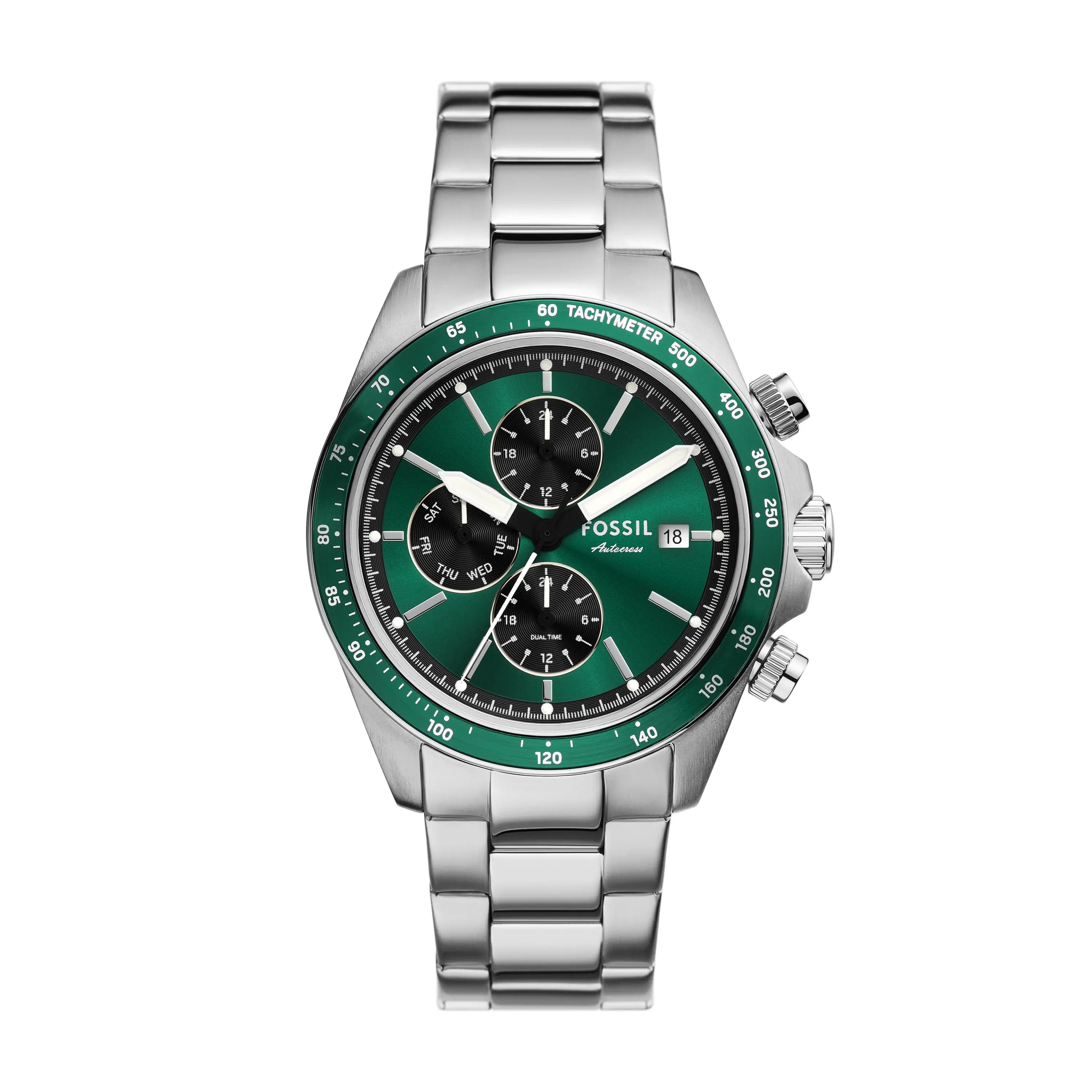Fossil Men's Autocross 42mm Multifunction Stainless Steel Watch