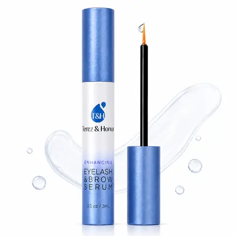 TEREZ & HONOR Advanced Eyelash Growth Serum - Brow & Lash Duo Enhancer for Thicker Eyebrows, Paraben-Free Tube for Adults, Long Lashes Beauty Treatment