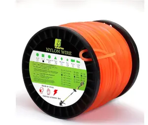 Viabrico .095" Weed Eater String, Square Orange Heavy Duty String Trimmer Line, Weed Wacker String Universal Commercial Grade, Premium Nylon Weedeater Line 0.095" x 1.7LB, 330Foot
