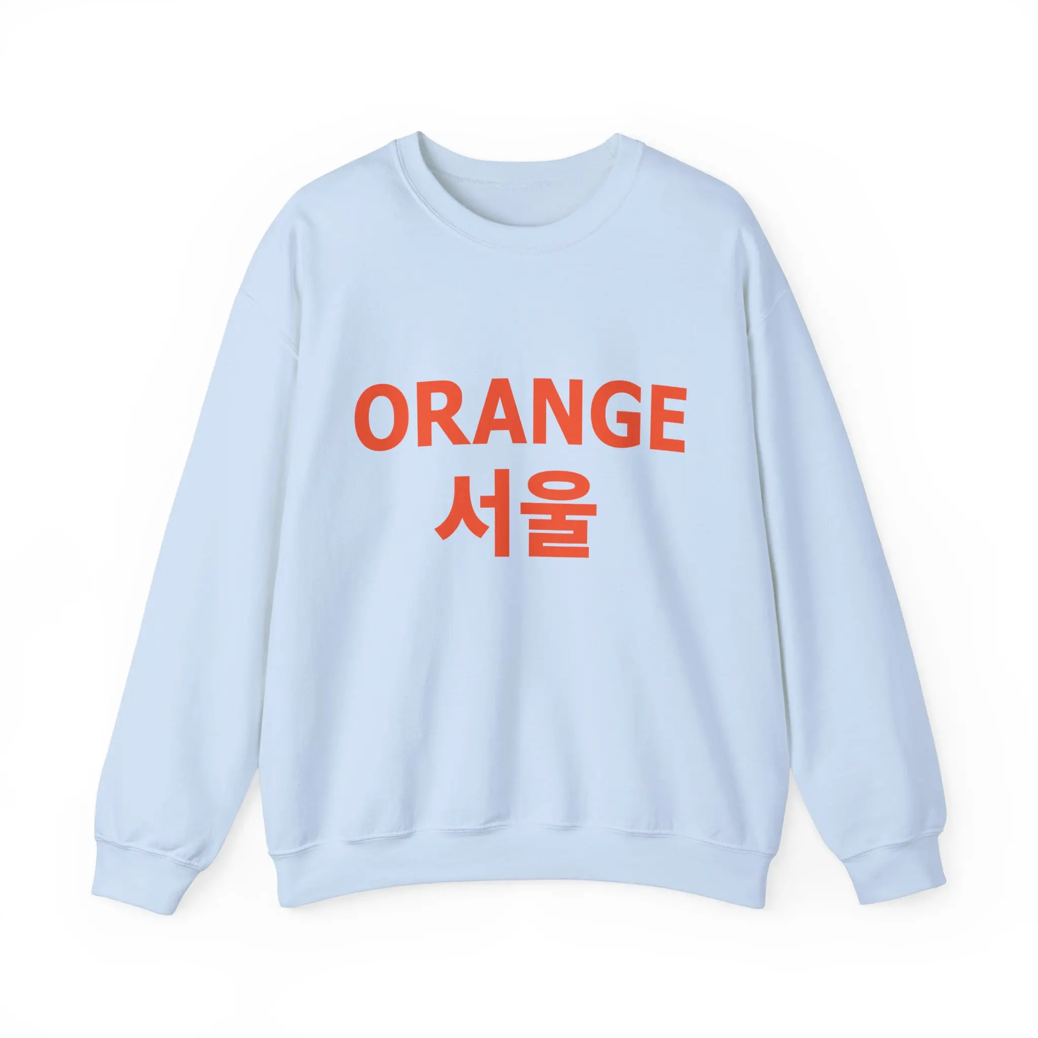 NCT 127 Orange Seoul Crewneck Sweatshirt, Kpop Merch, Unisex Sweater, Kpop Accessories, Gift, Cute Sweatshirt Kpop, NCT 127 Clothing, Kpop