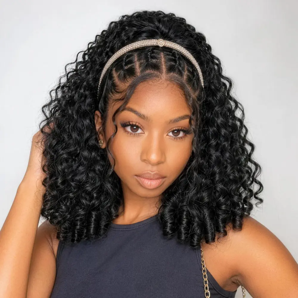 Megalook Quick Style Clips Drawstring Ponytail 250% High Density 100% Human Hair Burmese Curly Ponytail With Invisi Fit Drawstring Band Strap #Megalooknewarrivals Vacation Hair#WorldCup2026#gameday outfits#SummerWins #DealsForYouDays
