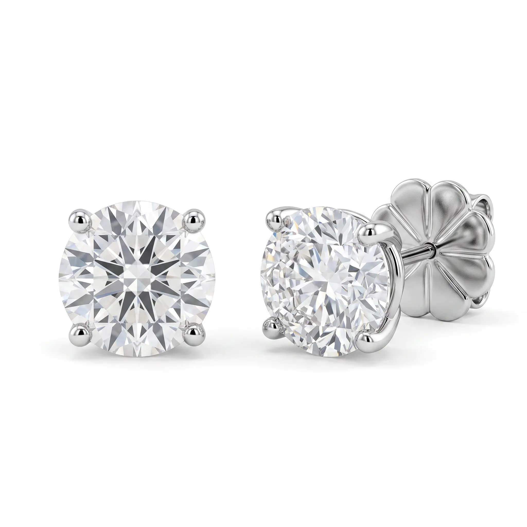 Bethenny Frankel x Anna Zuckerman Just Like Diamonds 4 Carat Studs, Brilliant Stud Earrings, High Quality Earrings
