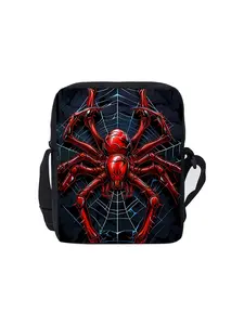 Red spider pattern single-sided printed small shoulder bag Fashionable shoulder bag