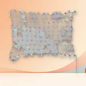 4'x6' Concave LED Christmas Net String Lights wh Green Wire - Wonrshop ™