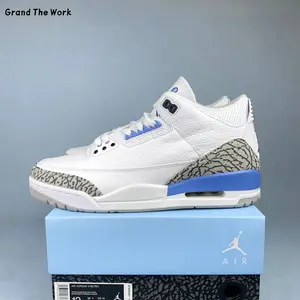 UNC North Carolina Blue fashionable Classic sports shoes, outdoor running shoes, comfortable basketball shoes