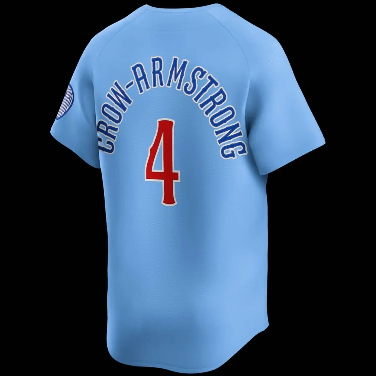 Unisex Baseball Chicago Jersey Crow-Armstrong 4 Alternate Player Jersey - Light Blue